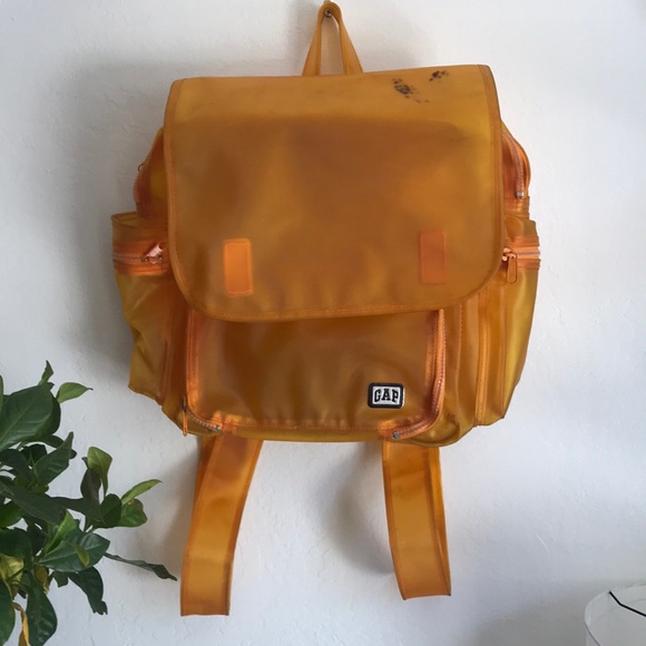 Plastic Sheer Backpack Vintage 